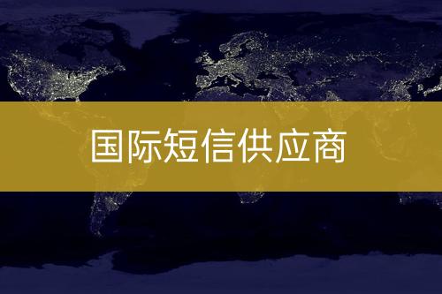 國(guó)際短信供應(yīng)商