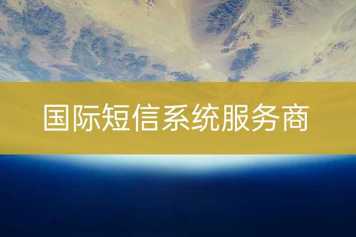 國際短信系統(tǒng)服務(wù)商