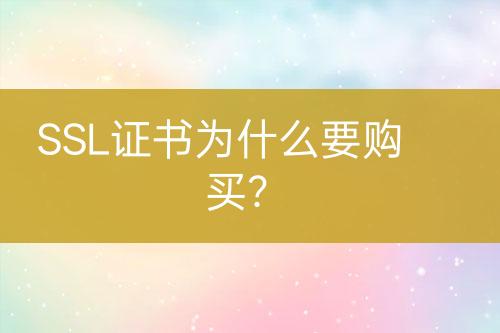 SSL證書(shū)為什么要購(gòu)買(mǎi)？
