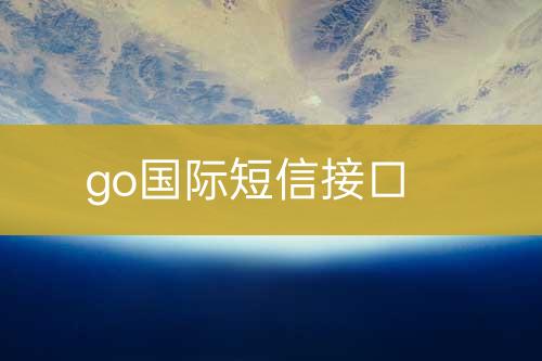 go國(guó)際短信接口