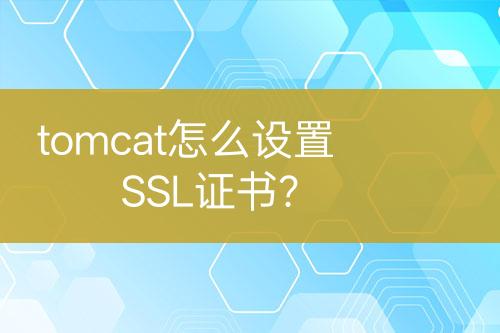 tomcat怎么設(shè)置SSL證書？