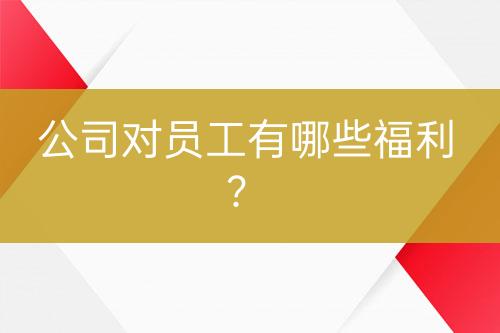 公司對員工有哪些福利？