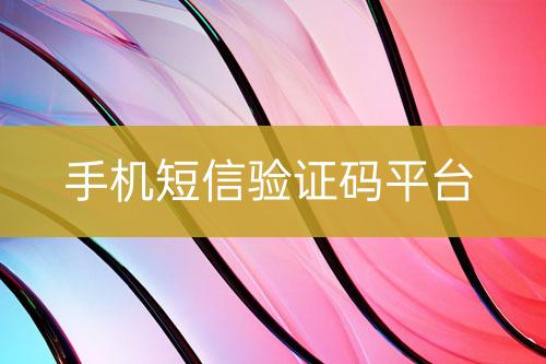 手機(jī)短信驗證碼平臺