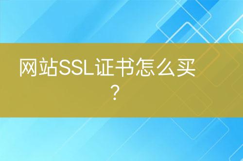 網站SSL證書怎么買？